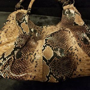 Snakeskin Print Mondani New York Purse